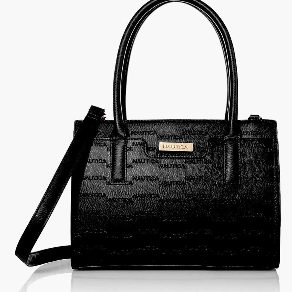 Nautica Women Leather Top Handel Satchel Handbag